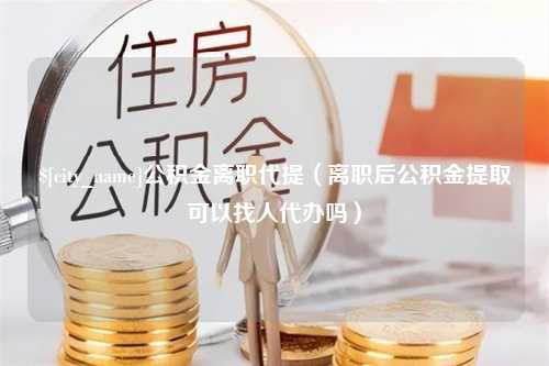 黔东南公积金离职代提（离职后公积金提取可以找人代办吗）